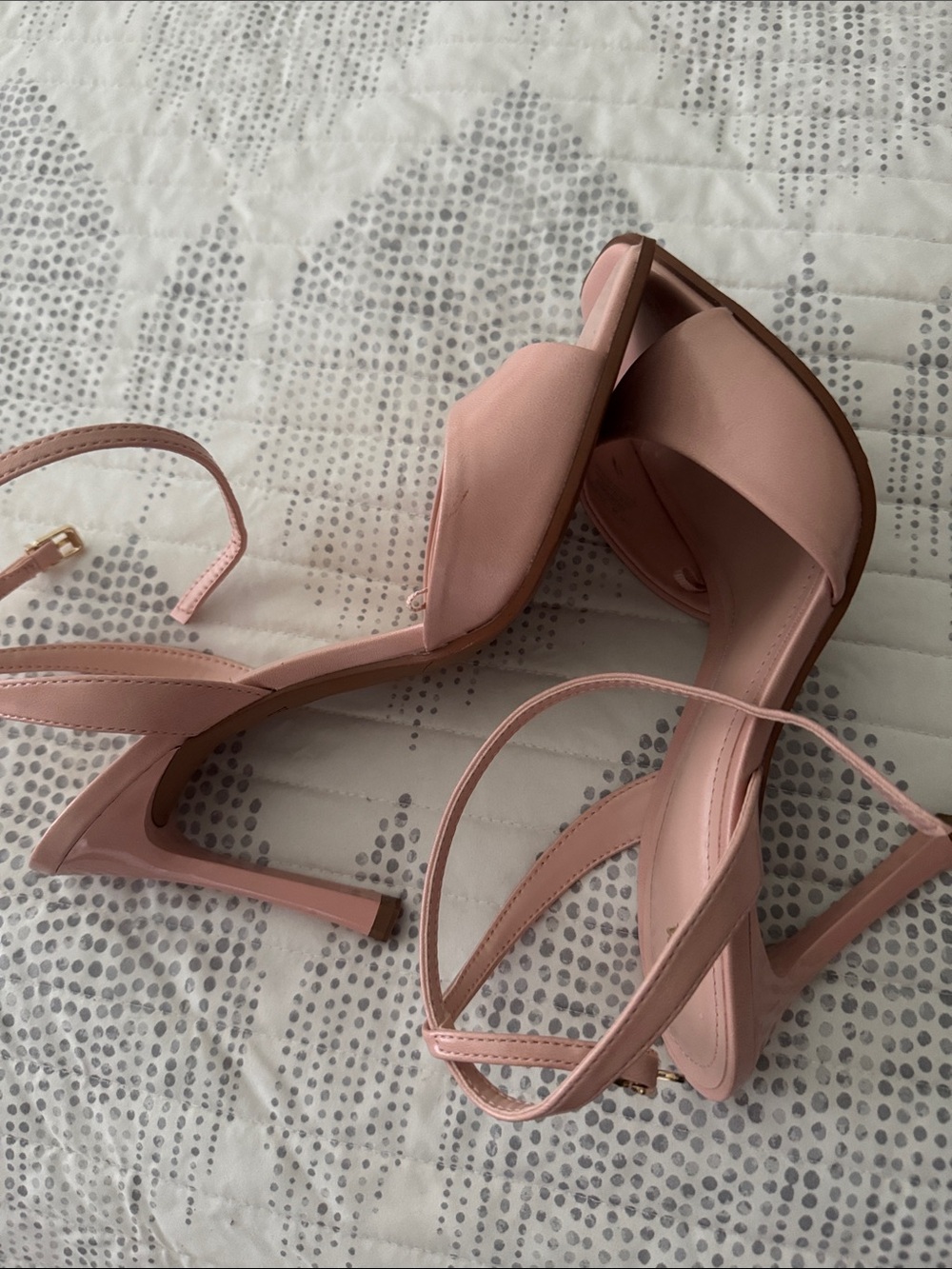 Zara Elegant Pink High Heel Sandals - Picture 9 of 12